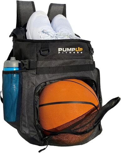 Basketball Backpack With Ball Compartment - Stylish Basketball Bag For Adult Men And Women - Perfect For Soccer And Volleyball Athletes - Large Sports Bag For All Equipment and Accessories in Saudi Arabia