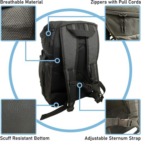 Basketball Backpack With Ball Compartment - Stylish Basketball Bag For Adult Men And Women - Perfect For Soccer And Volleyball Athletes - Large Sports Bag For All Equipment and Accessories in Saudi Arabia