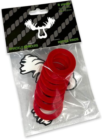 Rattle Rings Washers | Nylon Recovery 3/4" Shackle Isolators | Soft Shackle Recovery Accessories Spacers Fits 7/8" Pin - Black Hole in Saudi Arabia