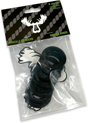 Rattle Rings Washers | Nylon Recovery 3/4" Shackle Isolators | Soft Shackle Recovery Accessories Spacers Fits 7/8" Pin - Black Hole in Saudi Arabia