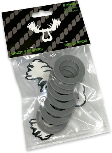 Rattle Rings Washers | Nylon Recovery 3/4" Shackle Isolators | Soft Shackle Recovery Accessories Spacers Fits 7/8" Pin - Black Hole in Saudi Arabia
