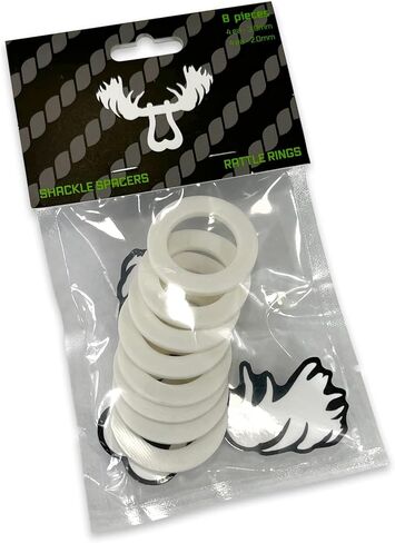 Rattle Rings Washers | Nylon Recovery 3/4" Shackle Isolators | Soft Shackle Recovery Accessories Spacers Fits 7/8" Pin - Black Hole in Saudi Arabia