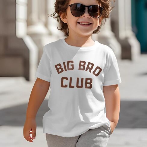 CM C&M WODRO Big Brother Shirt Toddler Baby Boy Big Bro Club Letters Print T-Shirt Tees Kid Summer Short Sleeve Clothes in Saudi Arabia