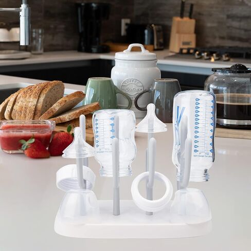 Baby Bottle Drying Rack, Small Portable Bottle Dryer Holder for Nipples, Cups, Pump Parts and Accessories, (Blue) in Saudi Arabia