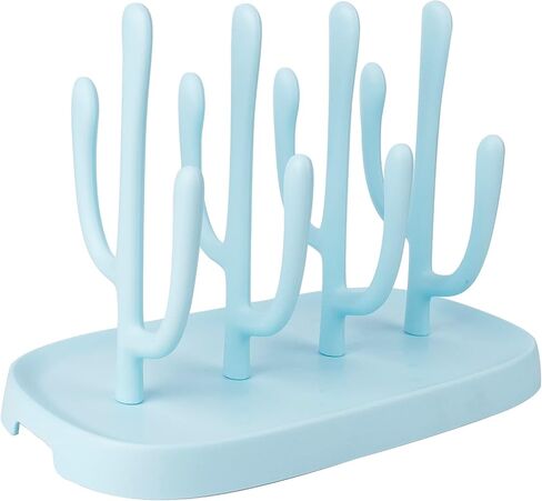 Baby Bottle Drying Rack, Small Portable Bottle Dryer Holder for Nipples, Cups, Pump Parts and Accessories, (Blue) in Saudi Arabia