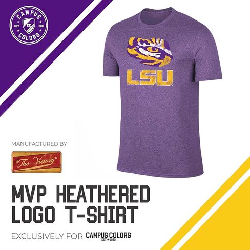 Campus Colors Adult MVP Heathered Cotton Blend T-Shirt - Logo Tshirt - Made from Ringspun - Comfort and Versatility in Saudi Arabia
