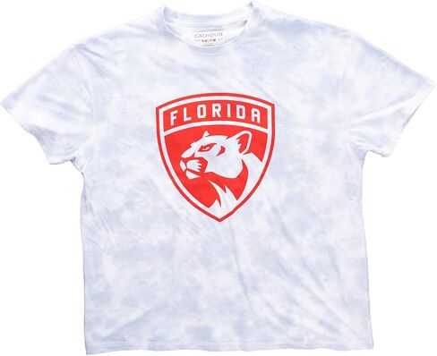 Calhoun NHL Womens Oversized Loose Fit Drop Shoulder Tie Dye Crewneck Short Sleeve T-Shirt in Saudi Arabia