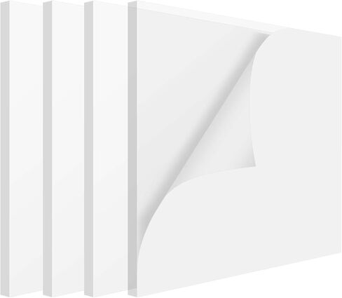 8 PCS 12 x 12 x 1/4 Inch Clear Acrylic Plexiglass Sheets, Durable Square Cast Plexiglass Panels, Plastic Plexiglass Board with Protective Films for DIY Projects, Signs, Home Decor in Kuwait