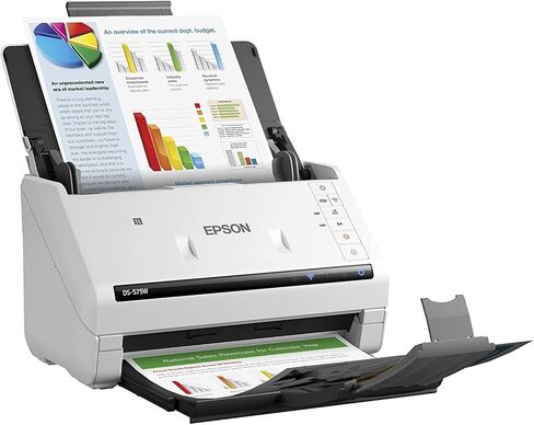 Epson DS-785W ماسح ضوئي للمستندات المكتبية الملونة على الوجهين، حتى 45 صفحة في الدقيقة، اتصال لاسلكي/USB، مسح ضوئي بدون كمبيوتر ScanWay، شاشة LCD تعمل باللمس 4.3 بوصة، وحدة تغذية تلقائية للمستندات 100 صفحة (ADF)، برامج تشغيل Twain/ISIS in Kuwait