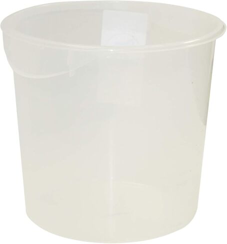 Rubbermaid Commercial Products Plastic Round Food Storage Container for Kitchen/Food Prep/Storing, 18 Quart, Clear, Container Only (FG572724CLR) in Saudi Arabia