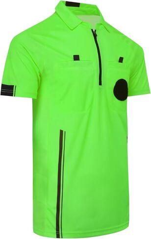 Soccer Referee Shirt Jersey Kit Official Short Sleeve Ref Shirts Uniform Halloween Costume for Men & Women in Saudi Arabia