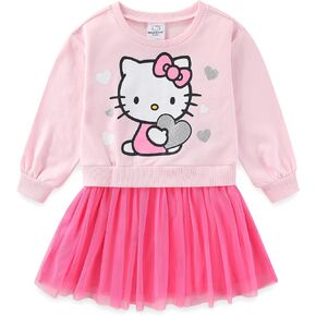 Hello Kitty Sanrio Girls Long Sleeve Tulle Dress for Little Kids for Big Kids in Kuwait