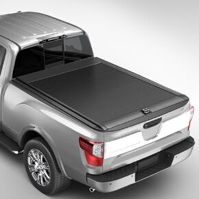Retractable Truck Bed Tonneau Cover Compatible with 2017 2018 2019 2020 2021 2022 2023 2024 Nissan Titan (5.6' /67") Hard Truck Bed Cover Key Lock in Kuwait