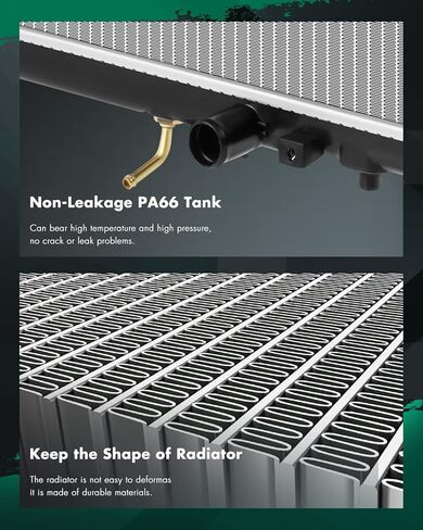 SCITOO 2198 Radiator Fit 1998-2002 for Chevrolet for Prizm 1.8L 1998-2002 for Toyota for Corolla 1.8L in Kuwait