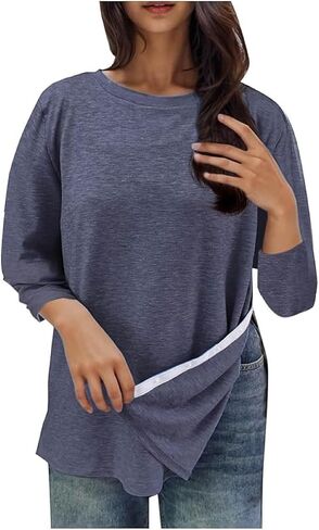 Shoulder Surgery Shirts for Women Post Op Adaptive Clothing PullLoose Fit Long Sleeve Top for Fall Winter Wear in Saudi Arabia