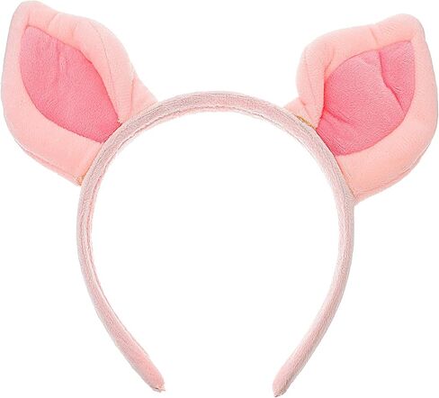 Beaupretty Pig Earpiece Headpiece Halloween Animal Cosplay Comwear headloy plush leadband for women girls wash face pink in Kuwait