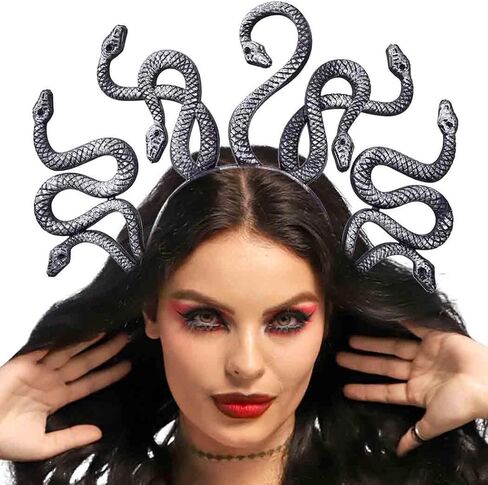DRESBE SNAK DEADBAND MEDUSA Plastic Headbands Halloween Festival Cosplay Party Hair Association for Women in Saudi Arabia