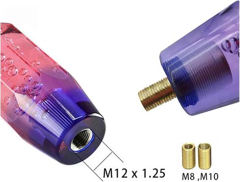 Car Gear Lever Decoration 10/15/20cm Blue Purple Shift Knob Crystal Transparent Gear Shift Knob Car Modification Universal Manual Automatic Shift Knob(15cm) in Saudi Arabia