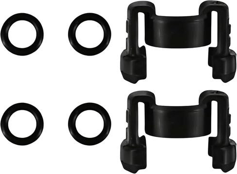 88718-1E150 2 Pack A/C Condenser Clips with O-Rings Black A/C Condenser Hard Line Lock Clamp Clips Kit Fits for Toyota 2018-2022 RAV4 Highlander Corolla Camry C-HR Prius Venza 2018-2023 in Saudi Arabia