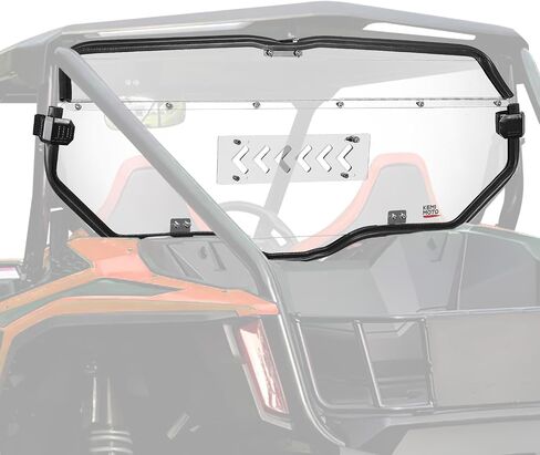 Kemimoto 2-in-1 UTV النافذة الخلفية المنزلق الخلفية متوافقة مع TALON 1000X 1000R 2019-2025 ، الزجاج الأمامي الخلفي للكمبيوتر الشخصي ، النافذة الخلفية الواضحة (واضح) in Kuwait