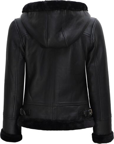 Decrum Women Leather Jacket - Stylish Shearling Leather Jackets For Women in Saudi Arabia