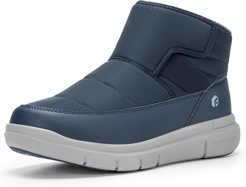 FitVille Mens Winter Boots Wide Width Water Resistant Snow Boots for Men Lightweight Warm Fur Lined in Saudi Arabia