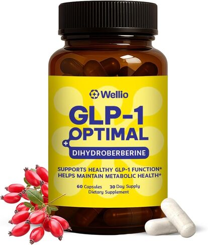 GLP-1 Optimal - Dihydroberberine 300mg, Prebiotics, Natural GLP-1 Supplement for Metabolic, Energy, Made in USA, 60 Capsules, 1 Month Supply in Saudi Arabia