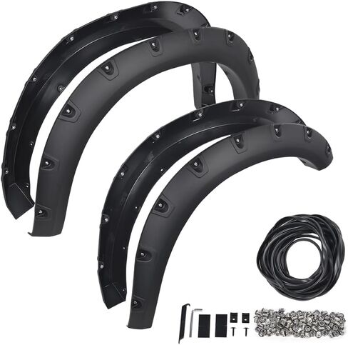 G-plus 4pcs جيب المشاعل المشاعل المتوافقة مع دودج رام 2500 3500 2019 2020 2021 2022 2023 2024 سوداء سوداء غير لامع سلس (لا يناسب النماذج الثمينة) in Kuwait