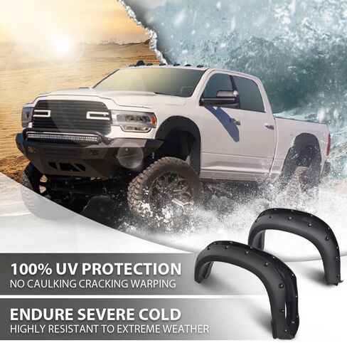 G-plus 4pcs جيب المشاعل المشاعل المتوافقة مع دودج رام 2500 3500 2019 2020 2021 2022 2023 2024 سوداء سوداء غير لامع سلس (لا يناسب النماذج الثمينة) in Kuwait