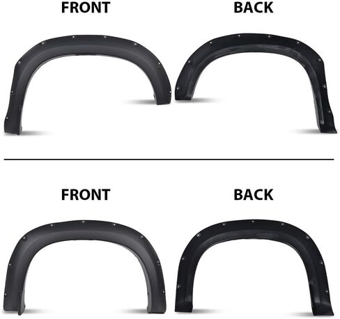 G-plus 4pcs جيب المشاعل المشاعل المتوافقة مع دودج رام 2500 3500 2019 2020 2021 2022 2023 2024 سوداء سوداء غير لامع سلس (لا يناسب النماذج الثمينة) in Kuwait