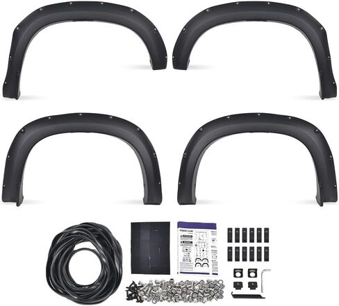 G-plus 4pcs جيب المشاعل المشاعل المتوافقة مع دودج رام 2500 3500 2019 2020 2021 2022 2023 2024 سوداء سوداء غير لامع سلس (لا يناسب النماذج الثمينة) in Kuwait