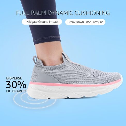 أحذية رياضية نسائية سهلة الارتداء من STQ أحذية مشي نسائية للتنس ذات مقدمة عريضة مبطنة in Kuwait
