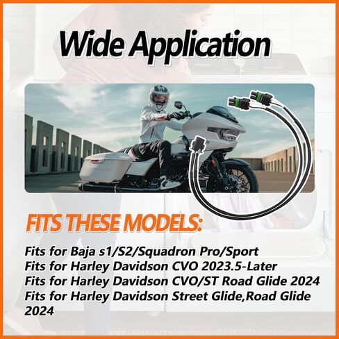 تسخير الأسلاك الخفيفة الضبابية ل Harley Davidson CVO 2023 Street Glide Road Glide 2024 St Road Glide 2024 for Baja S1 S2 Squadron Pro Sport in Kuwait