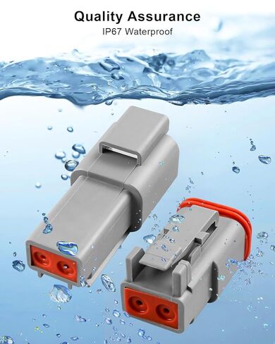 10 Sets 2 Pin Connector Electrical Wire Connector with Solid Contacts, Gray in Saudi Arabia