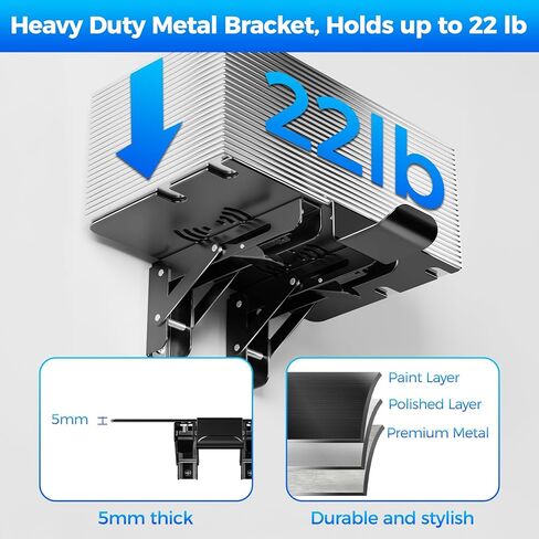 ZHGM Wall Mount for PS5 Slim/PS5, Metal Wall Mount Kit for Playstation 5 Console & Controllers, Enhance Heat Dissipation, Mount Near TV Left/Right, Space Saving & Stable Wall Stand Holder (Sliver) in Saudi Arabia