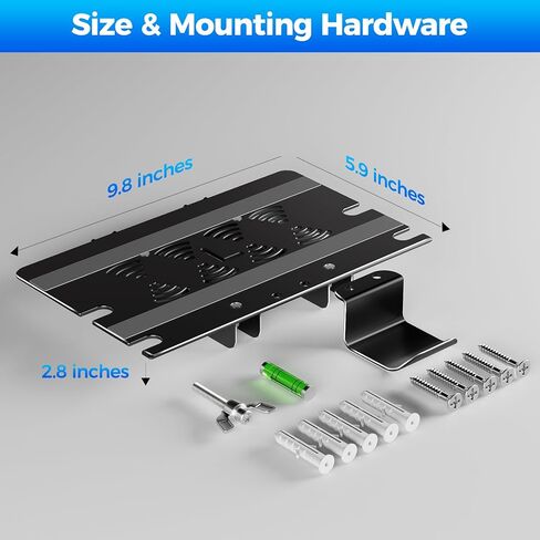 ZHGM Wall Mount for PS5 Slim/PS5, Metal Wall Mount Kit for Playstation 5 Console & Controllers, Enhance Heat Dissipation, Mount Near TV Left/Right, Space Saving & Stable Wall Stand Holder (Sliver) in Saudi Arabia