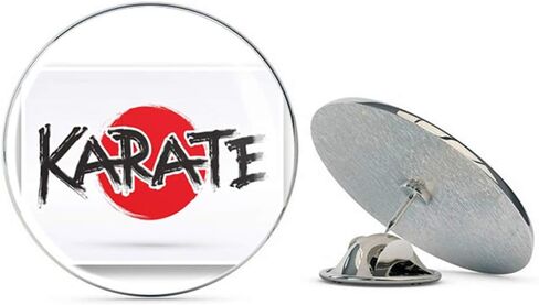 karate round metal 0.75 "apel pin hat shirt din tack tack pinback in Saudi Arabia
