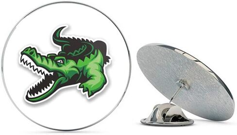 Crocodile Alligator Round Metal 0.75" Lapel Pin Hat Shirt Pin Tie Tack Pinback in Saudi Arabia