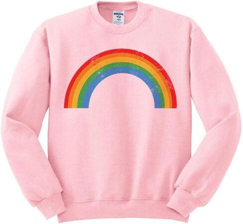 Rainbow Distressed Sweatshirt Unisex in Kuwait