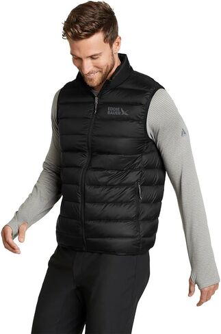 Eddie Bauer Men's CirrusLite Down Vest, Black, Medium, Tall in Saudi Arabia