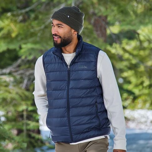 Eddie Bauer Men's CirrusLite Down Vest, Black, Medium, Tall in Saudi Arabia
