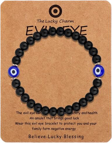 سوار Evil Eye Eye ، حظًا سعيدًا ، حظي بحماية سحر الهدية ، مجوهرات للرجال والنساء سوار روحي لسلسلة المرونة لعيد الميلاد أو الذكرى السنوية in Saudi Arabia