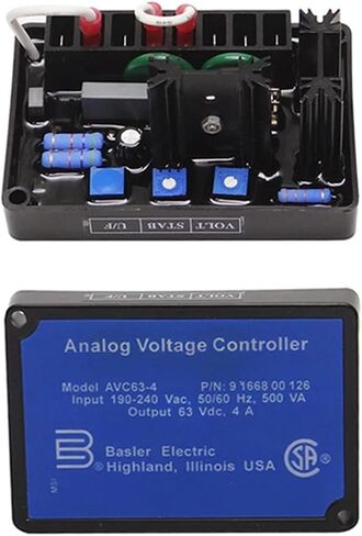 AVC63-4 Automatic Voltage Regulator AC Diesel Generator Automatic Voltage Regulator Power Supply Genset Accessories Stabilizer Replace Aspire(Red capacitance) in Kuwait