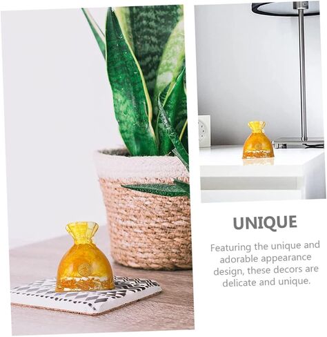 Luxshiny Chinese Good Fortune Money Bag Statue Decoration Home Decor Wealth Success Coin Ornament Feng Shui for Housewarming 5-inch Resin Sculpture in Saudi Arabia