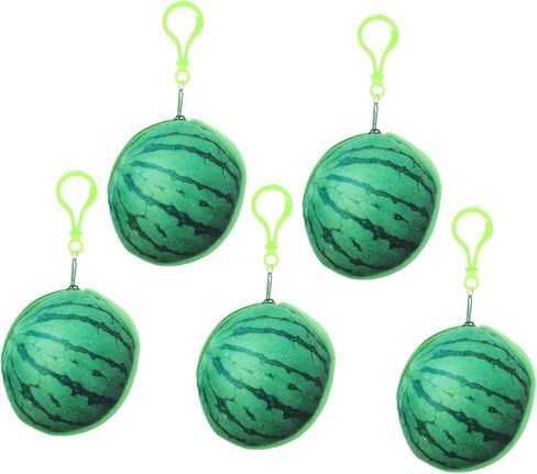 PartyKindom 5pcs Cute Coin Pouch Watermelon Shape Plush Coin Purse Boys and Girls Change Purse Educational Fruit Wallet in Saudi Arabia