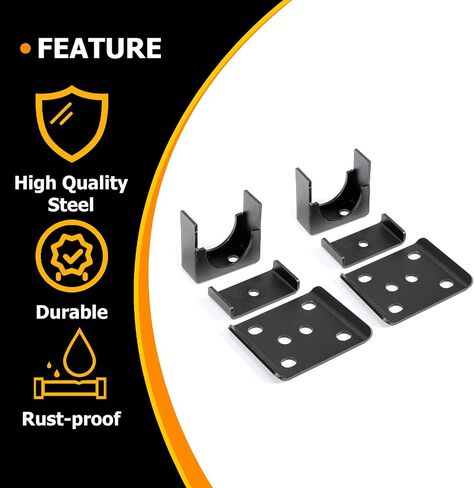 KUAFU 6" Rear Lowering Drop Flip Kit & C Notch Compatible with 1999-2007 Chevy Chevrolet Silverado GMC Sierra 1500 Classic Powder Coated Heavy Duty Steel (2 Packages) in Saudi Arabia