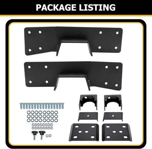 KUAFU 6" Rear Lowering Drop Flip Kit & C Notch Compatible with 1999-2007 Chevy Chevrolet Silverado GMC Sierra 1500 Classic Powder Coated Heavy Duty Steel (2 Packages) in Saudi Arabia