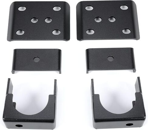 KUAFU 6" Rear Lowering Drop Flip Kit & C Notch Compatible with 1999-2007 Chevy Chevrolet Silverado GMC Sierra 1500 Classic Powder Coated Heavy Duty Steel (2 Packages) in Saudi Arabia