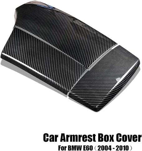 تغطية صندوق ذراع Takilma Car لـ BMW F10 F11 2011-2016 تغطية وحدة التحكم في الألياف الكربونية لـ BMW 5 Series 520i 528i 530i 535d 535i 550i 2011-2016 in Kuwait