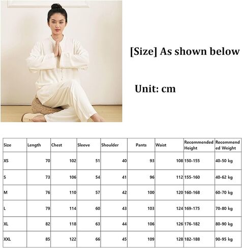 Traditional Long Sleeve Tang Kung Fu Uniform,Summer Spring Autumn Tai Chi Clothes Unisex Soft and in Saudi Arabia